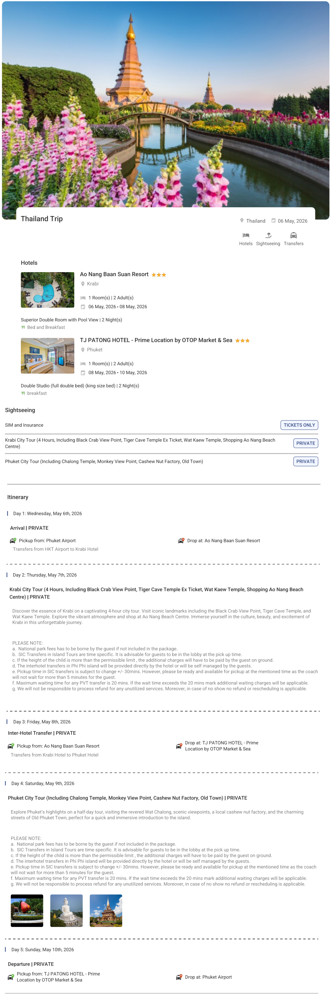 Thailand – 4 Nights / 5 Days Thailand Holiday Package - RideNow Holidays