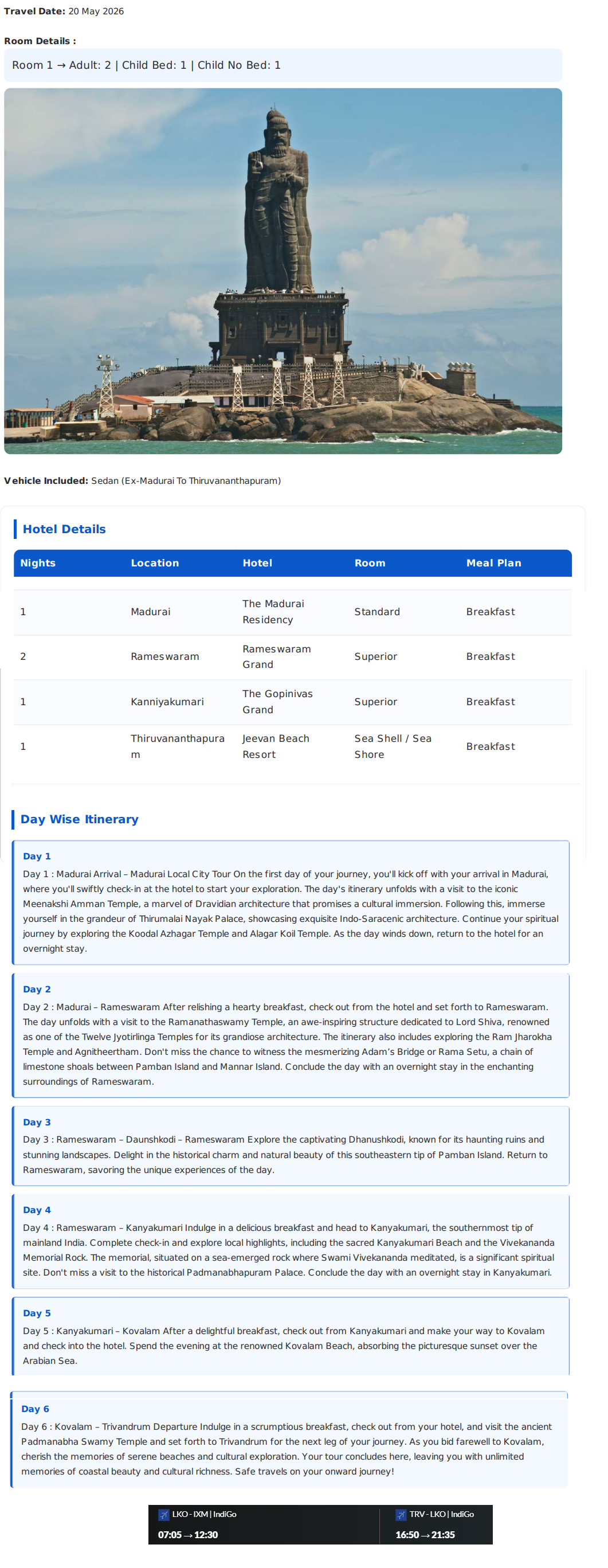 Kerala – 6 Nights / 6 Days Kerala Holiday Package - RideNow Holidays