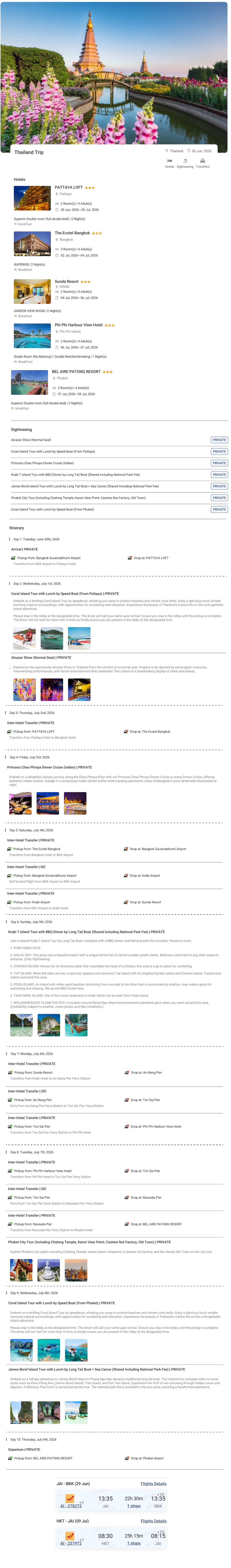 Thailand – 9 Nights / 10 Days Thailand Holiday Package - RideNow Holidays