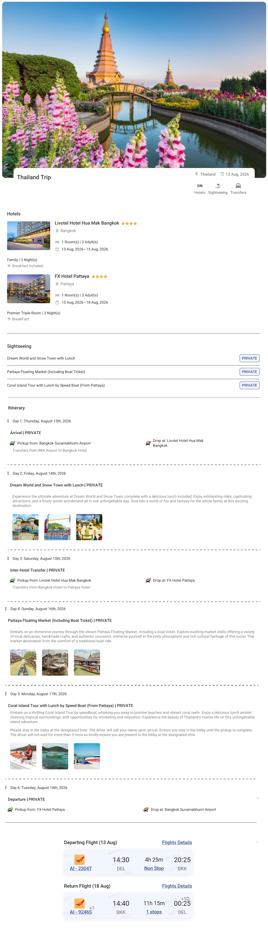 Thailand – 5 Nights / 6 Days Thailand Holiday Package - RideNow Holidays