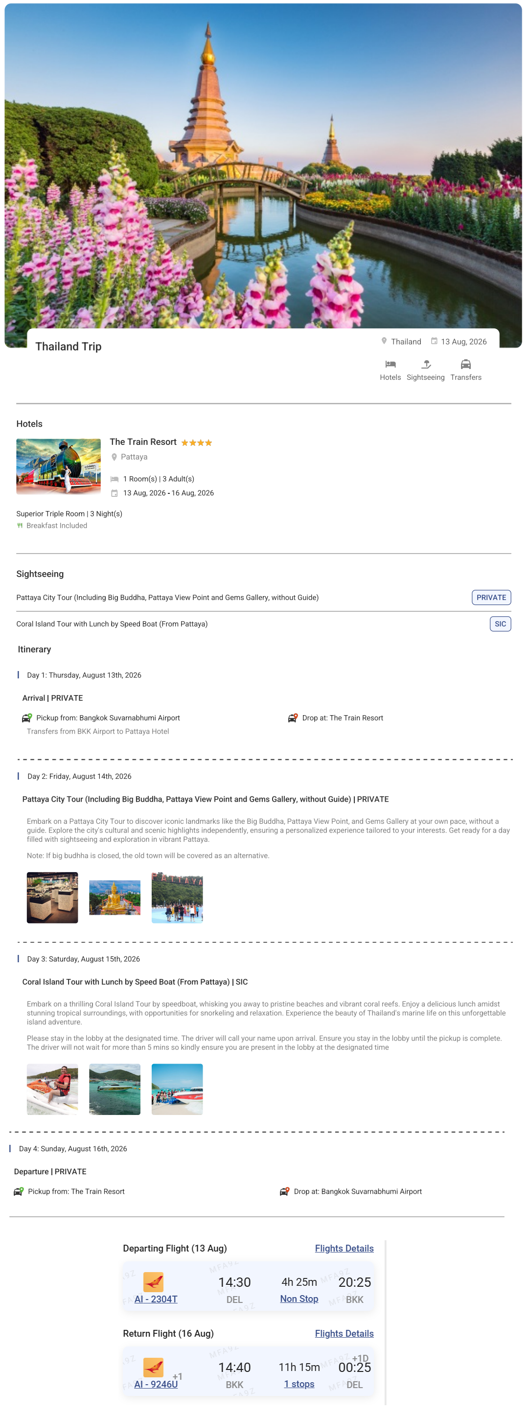 Thailand – 3 Nights / 4 Days Thailand Holiday Package - RideNow Holidays