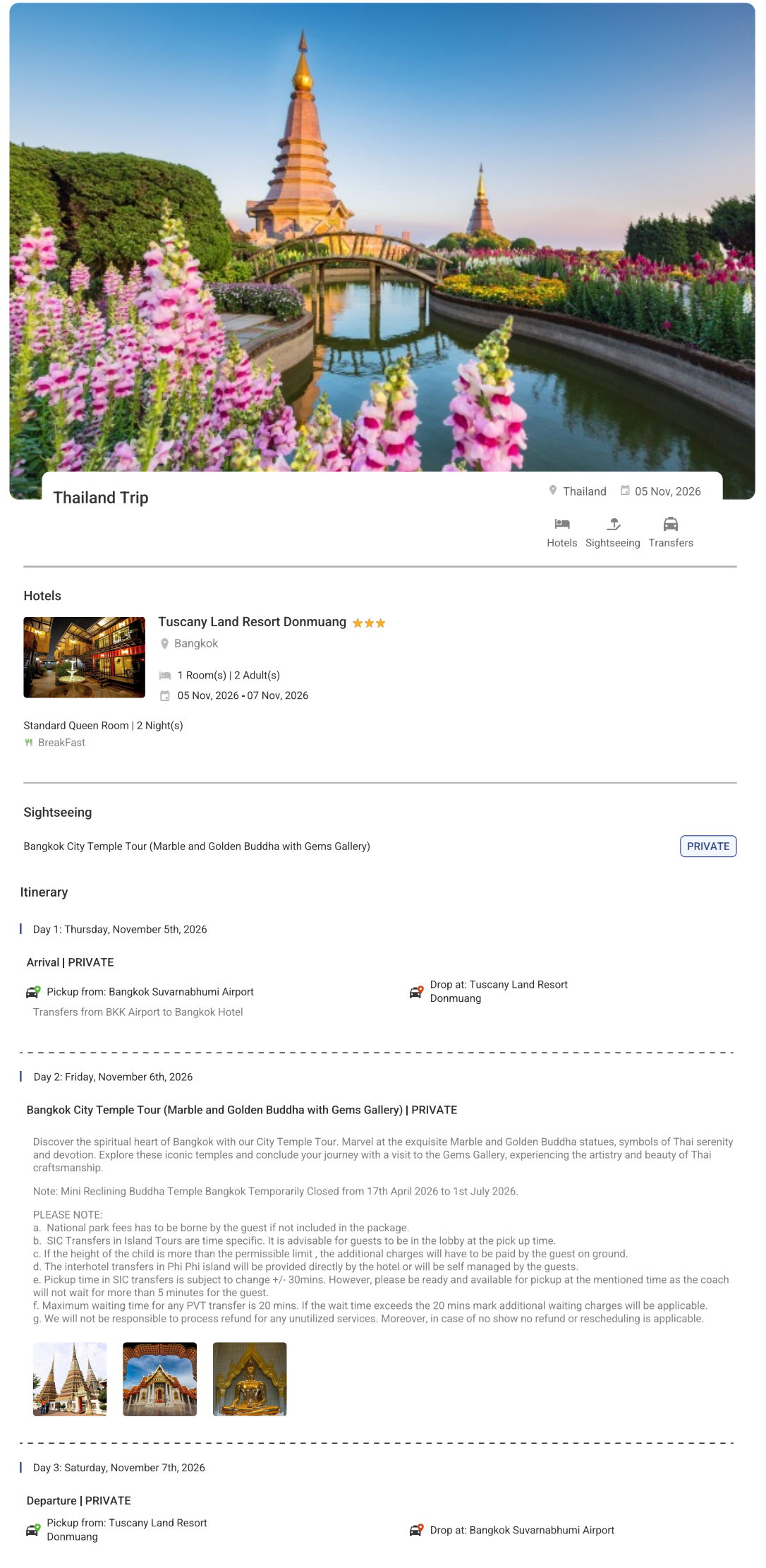 Thailand – 2 Nights / 3 Days Thailand Holiday Package - RideNow Holidays