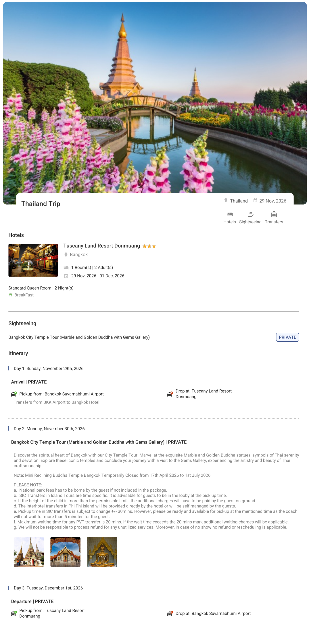Thailand – 2 Nights / 3 Days Thailand Holiday Package - RideNow Holidays