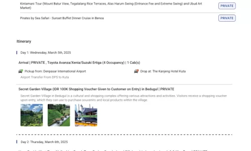 Bali 6N7D