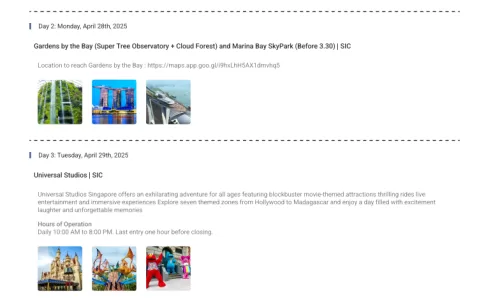 Singapore 6N7D1 Adult, 2 Kids(9yrs,12yrs), 4 Star Hotel with Breakfast and Transfers