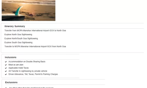 Goa 4N5D