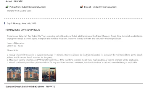 Dubai 4N5D