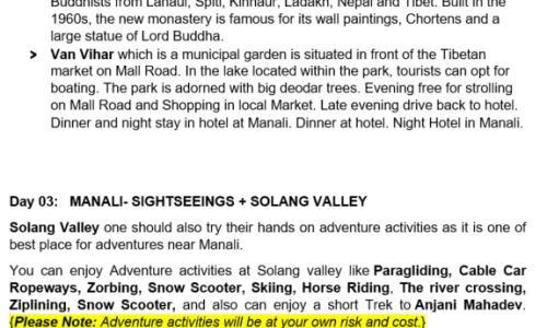 Manali 3N4D8 Adults , 2 Kids(10yrs,11yrs), 3 Rooms with Breakfast and Dinner, 3 Star Hotel with Tran