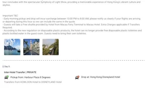 Hong Kong 8N9D2 Adults, 2 Kids(7yrs,12yrs), 4 Star Hotel with Breakfast with Transfers