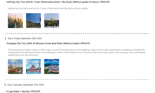 Malaysia 6N7D4 Adults, 2 Rooms with Breakfast, 3 Star Hotel with Transfers