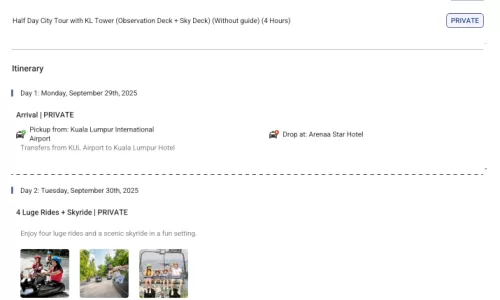 Malaysia 5N6D4 Adults, 2 Rooms, 3 Star Hotel with Transfers