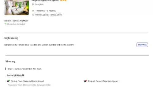Thailand 3N4D3 Adults, 1 Room with Breakfast, 3 Star Hotel with Transfers