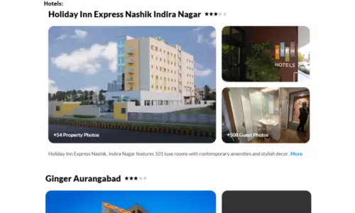 Maharashtra 2N3D3 Adults, 1 Room with Breakfast, 3 Star Hotel with Transfers