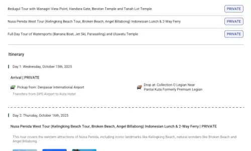 Bali 5N6D2 Adults, 1 Room with Breakfast, 3 Star Hotel with Transfers