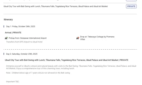 Bali 4N5D1 Adult, 1 Room with Breakfast, 3 Star Hotel with Transfers and Flights(1 Adult, Economy)