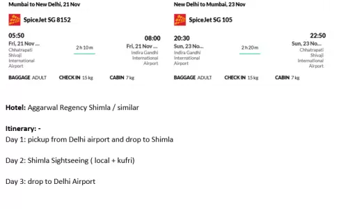 Shimla 2N3D