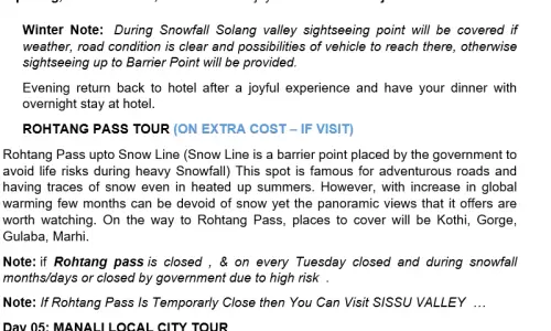 Shimla + Manali 5N6D4 Adults, 2 Rooms with Breakfast and Dinner, 3 Star Hotel with Transfers