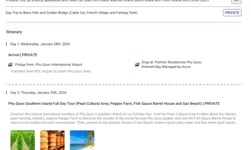 Vietnam 5N6D8 Adults, 2 Kids(3yrs, 10yrs), 4 Rooms with Breakfast, 5 Star Hotel with Transfers and V