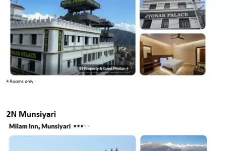 4N5D (1N Pithoragarh + 2N Munsiyari + 1N Binsar) 11 Adults, 3 Kids(below 10yrs), 4 Rooms with 16 Sea