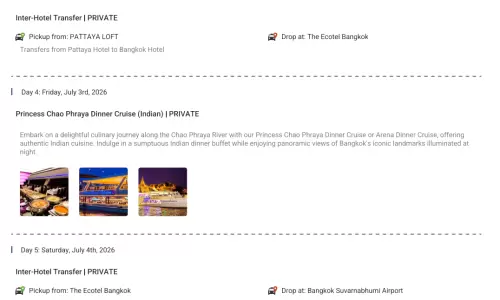 Thailand 9N10D4 Adults, 2 Rooms with Breakfast, 3 Star Hotel with Transfers and Round Trip Flights(E