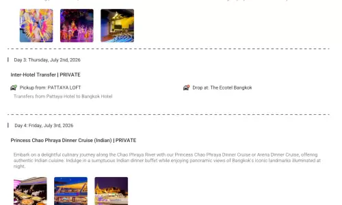 Thailand 9N10D4 Adults, 2 Rooms with Breakfast, 3 Star Hotel with Transfers and Round Trip Flights(E