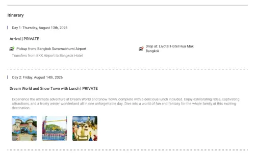 Thailand 5N6D3 Adults, 1 Room with Breakfast, 4 Star Hotel with Transfers and Round Trip Flights(Eco