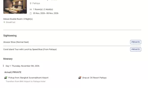 Thailand 3N4D2 Adults, 1 Room with Breakfast, 3 Star Hotel with Transfers